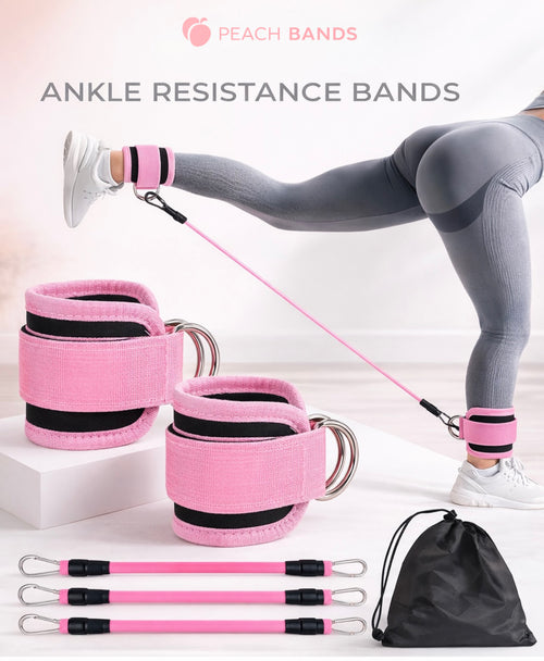 Peach Bands™ Ankle Resistance Bands
